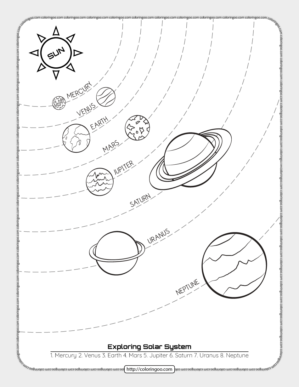 Free Printable Solar System Worksheets