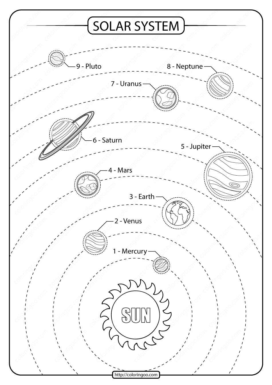 Free Printable Solar System Worksheets
