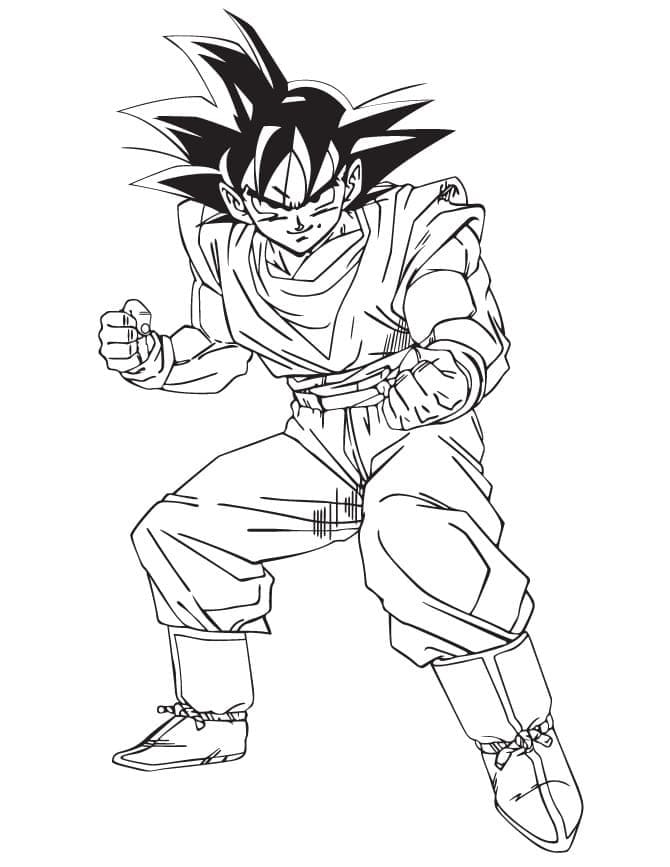 Free Printable Son Goku Coloring Page Free Printable Coloring Pages Free Printable Son Goku Coloring Page Free Printable Coloring Pages