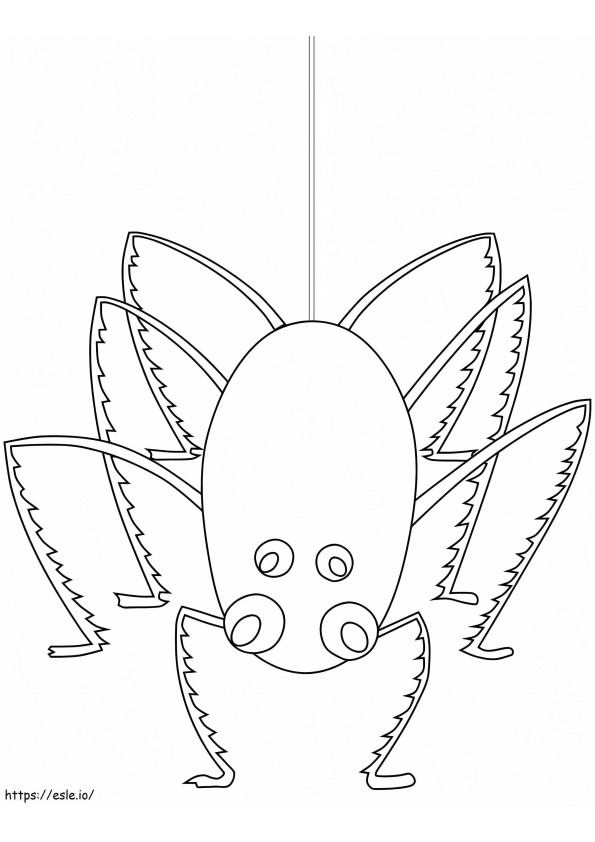 Free Printable Spider Coloring Page