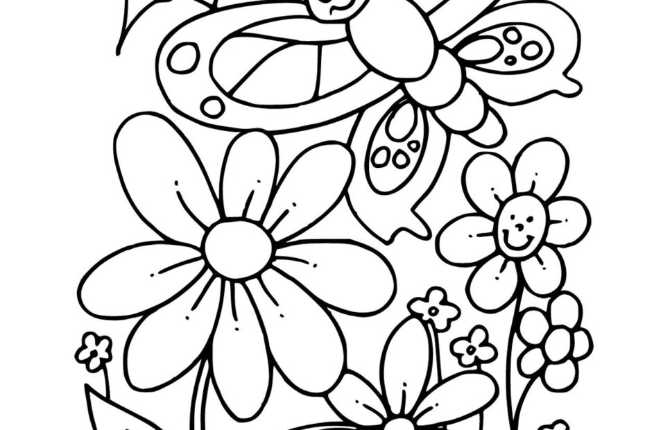 Free Printable Spring Coloring Page Free Printable Coloring Pages