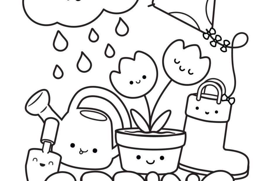Free Printable Spring Coloring Pages That Are So Cute Spring