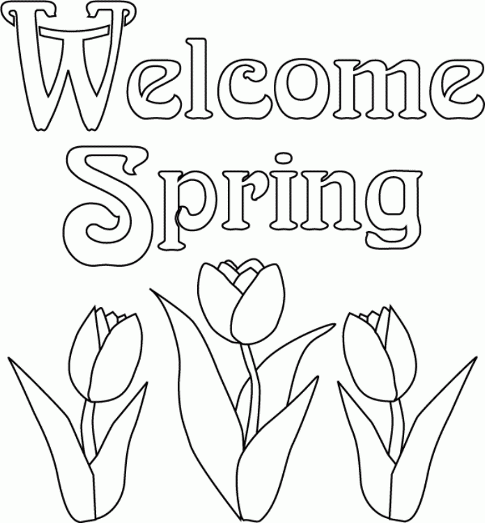 Free Printable Spring Flowers Coloring Pages Coloring Home Free Printable Spring Flowers Coloring Pages Coloring Home