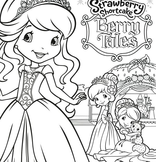 Free Printable Strawberry Shortcake Coloring Page Mama Likes This