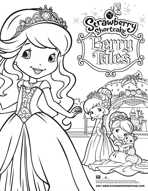 Free Printable Strawberry Shortcake Coloring Page Mama Likes This