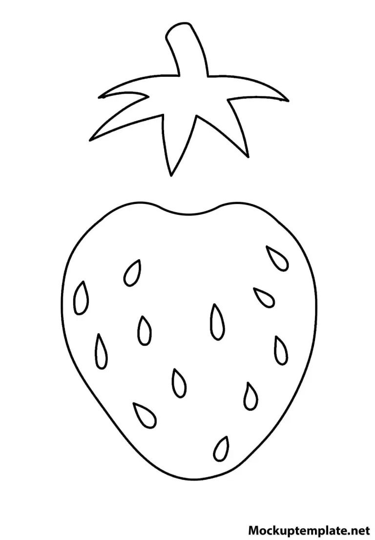 Free Printable Strawberry Templates For DIY Crafts