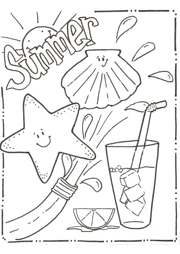 Free Printable Summer Color Pages