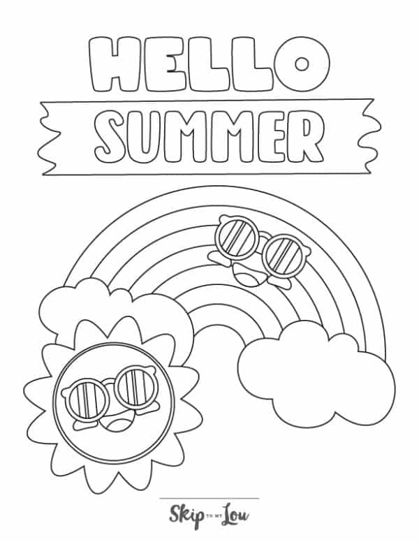 Free Printable Summer Coloring Page Skip To My Lou Free Printable Summer Coloring Page Skip To My Lou
