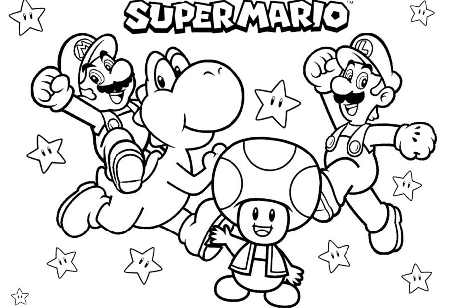 Free Printable Super Mario Coloring Pages Pdf Free Coloring Sheet