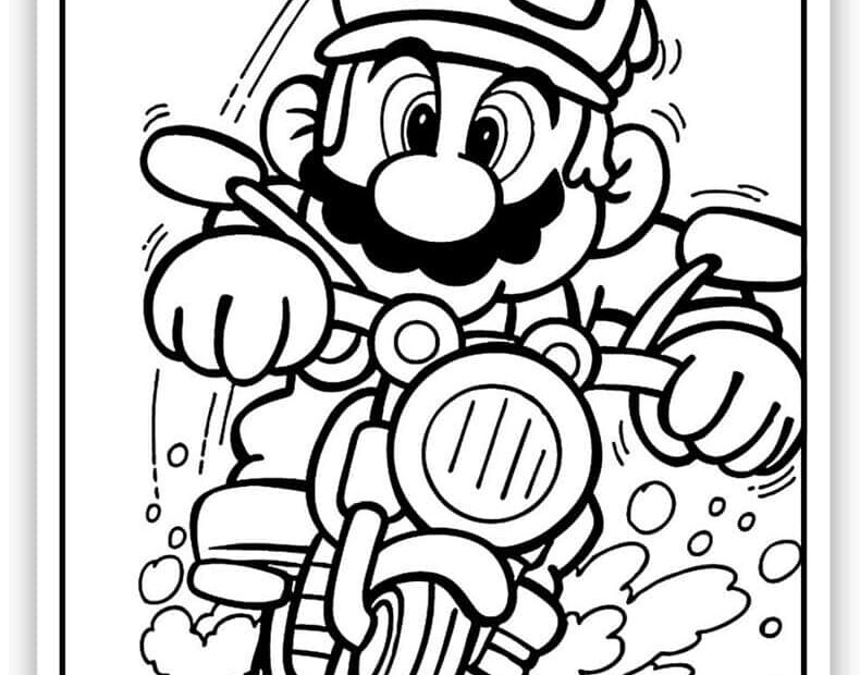 Free Printable Super Mario Coloring Pages Pdf Infoupdate