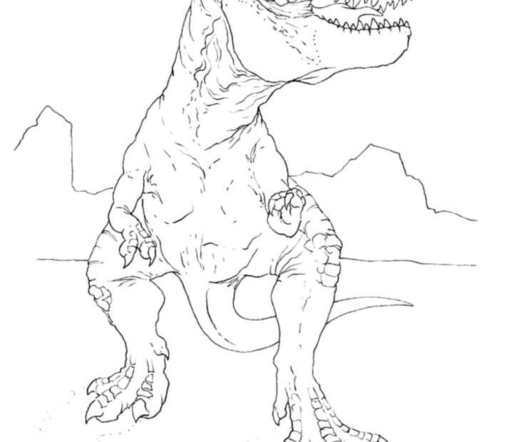 Free Printable T Rex Coloring Page Free Printable Coloring Pages