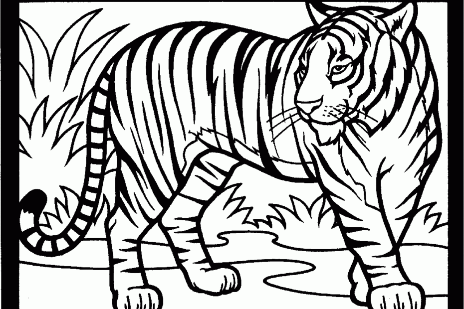 Free Printable Tiger Coloring Pages For Kids