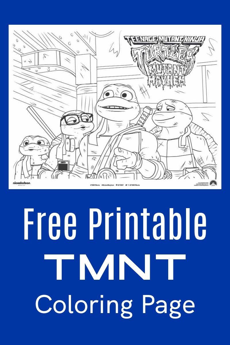 Tmnt mutant mayhem coloring pages
