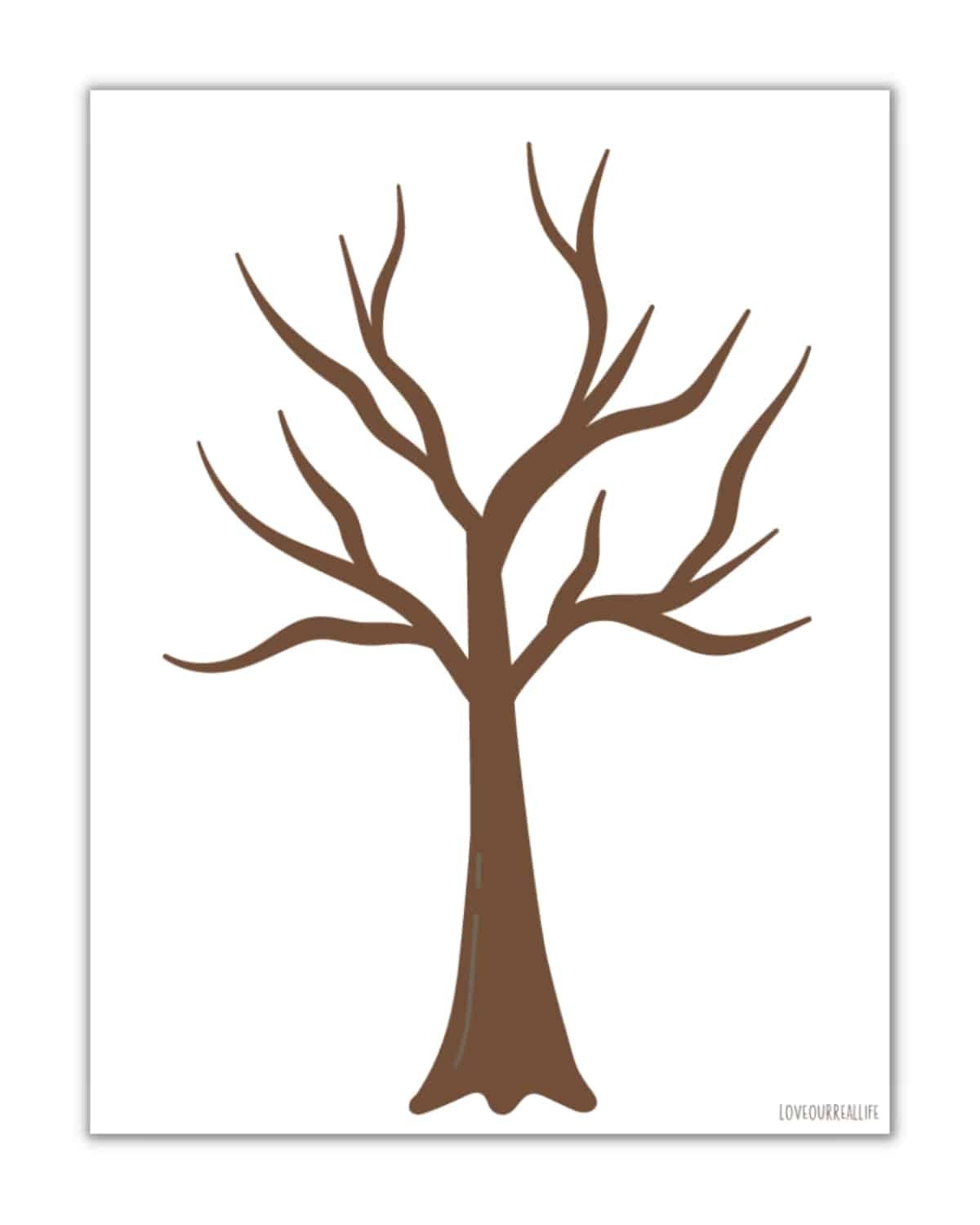 FREE Printable Trees Without Leaves Template 19 Pages