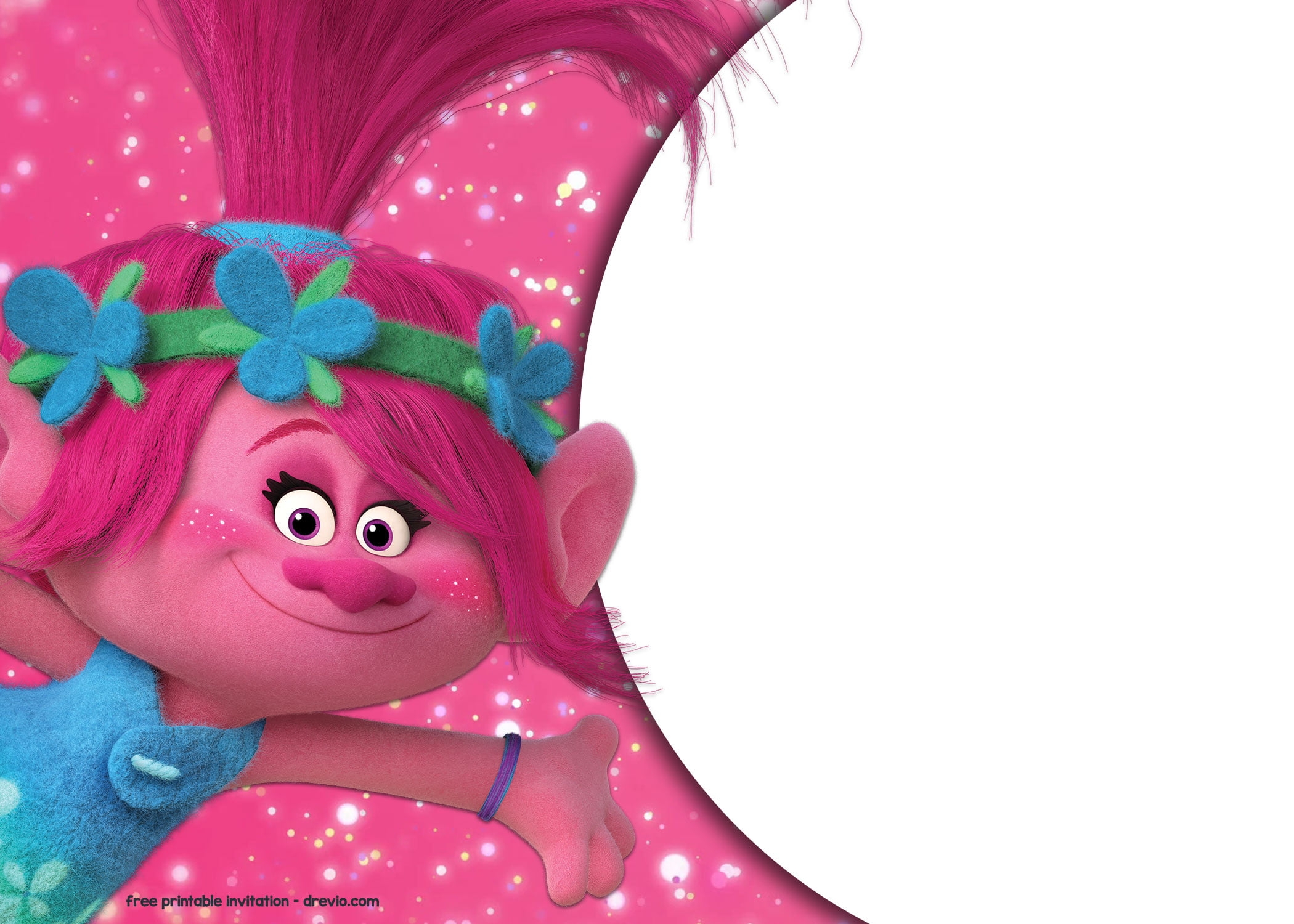 FREE Printable Trolls Invitation Template Download Hundreds FREE 