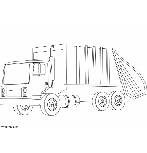 Free Printable Truck Coloring Page