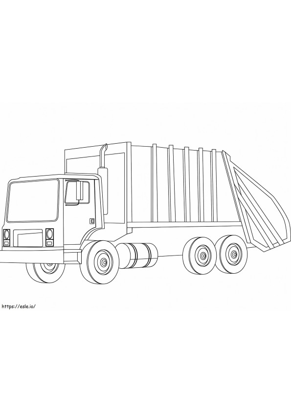 Free Printable Truck Coloring Page