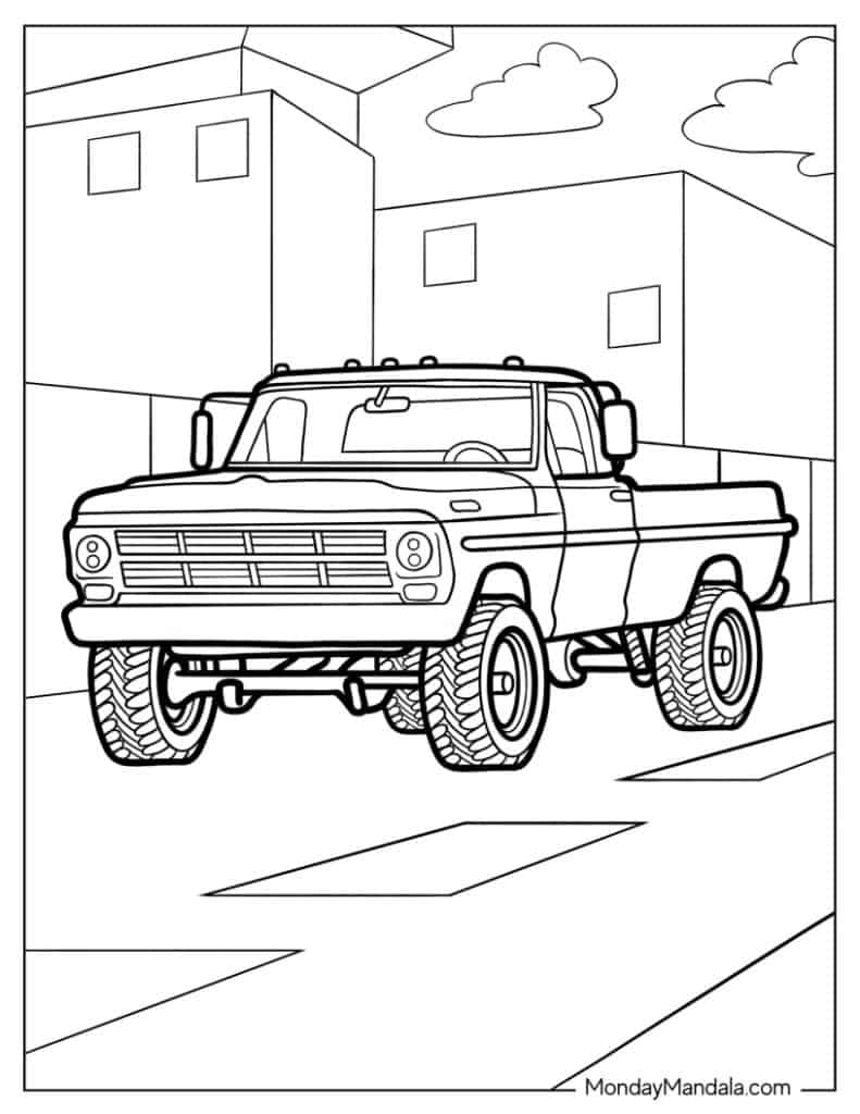 Free Printable Truck Coloring Pages FREE Printables