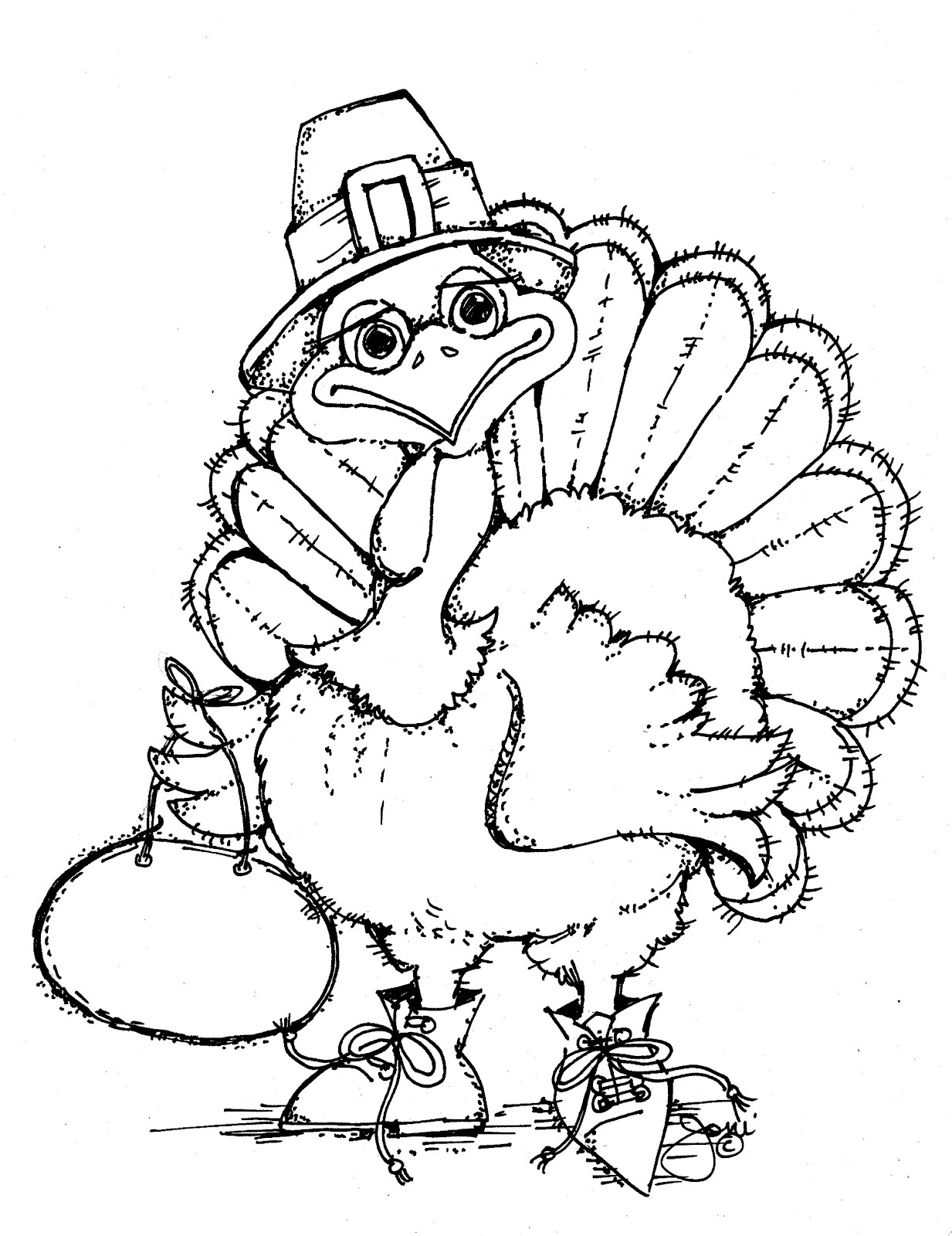 turkey coloring sheets free printable