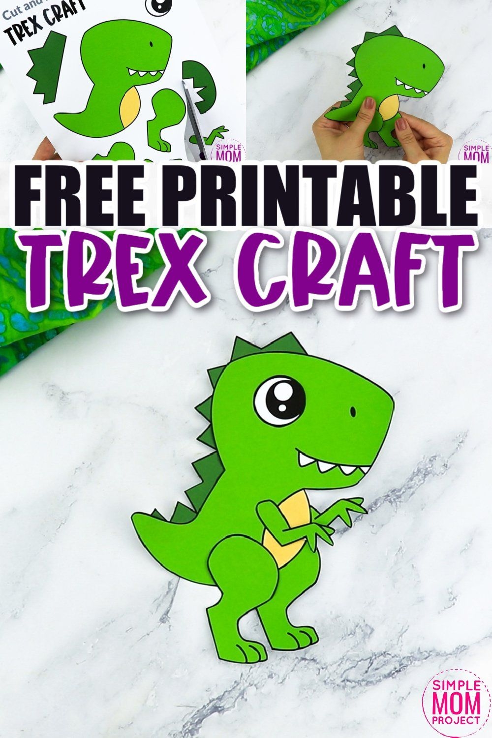 Free Printable Tyrannosaurus Rex Craft Template Simple Mom Project Free Printable Tyrannosaurus Rex Craft Template Simple Mom Project