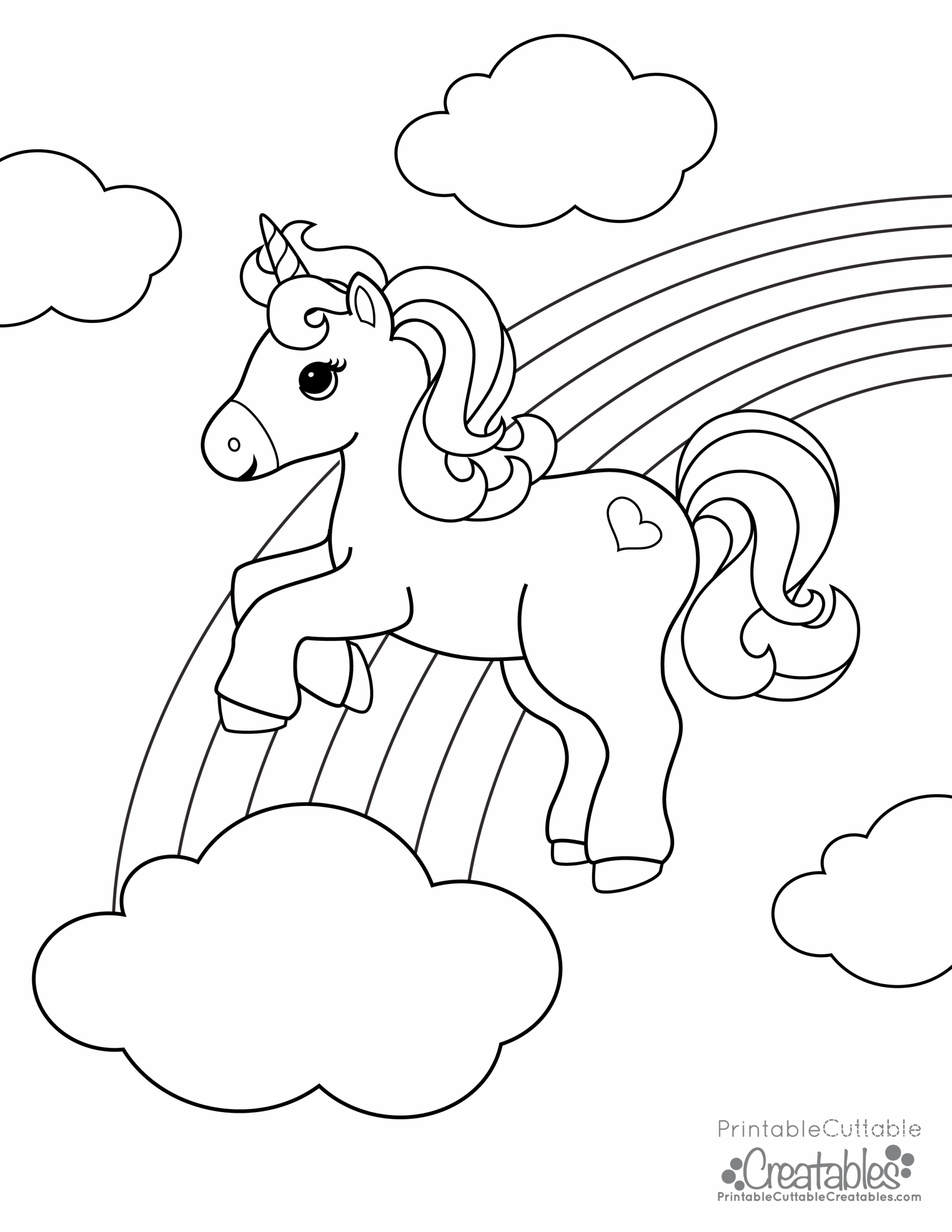 Free Printable Unicorn Colouring Pages For Kids Buster Childrens Books 