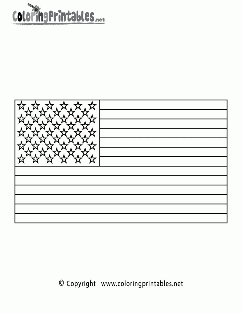 Free Printable USA Flag Coloring Page Free Printable USA Flag Coloring Page