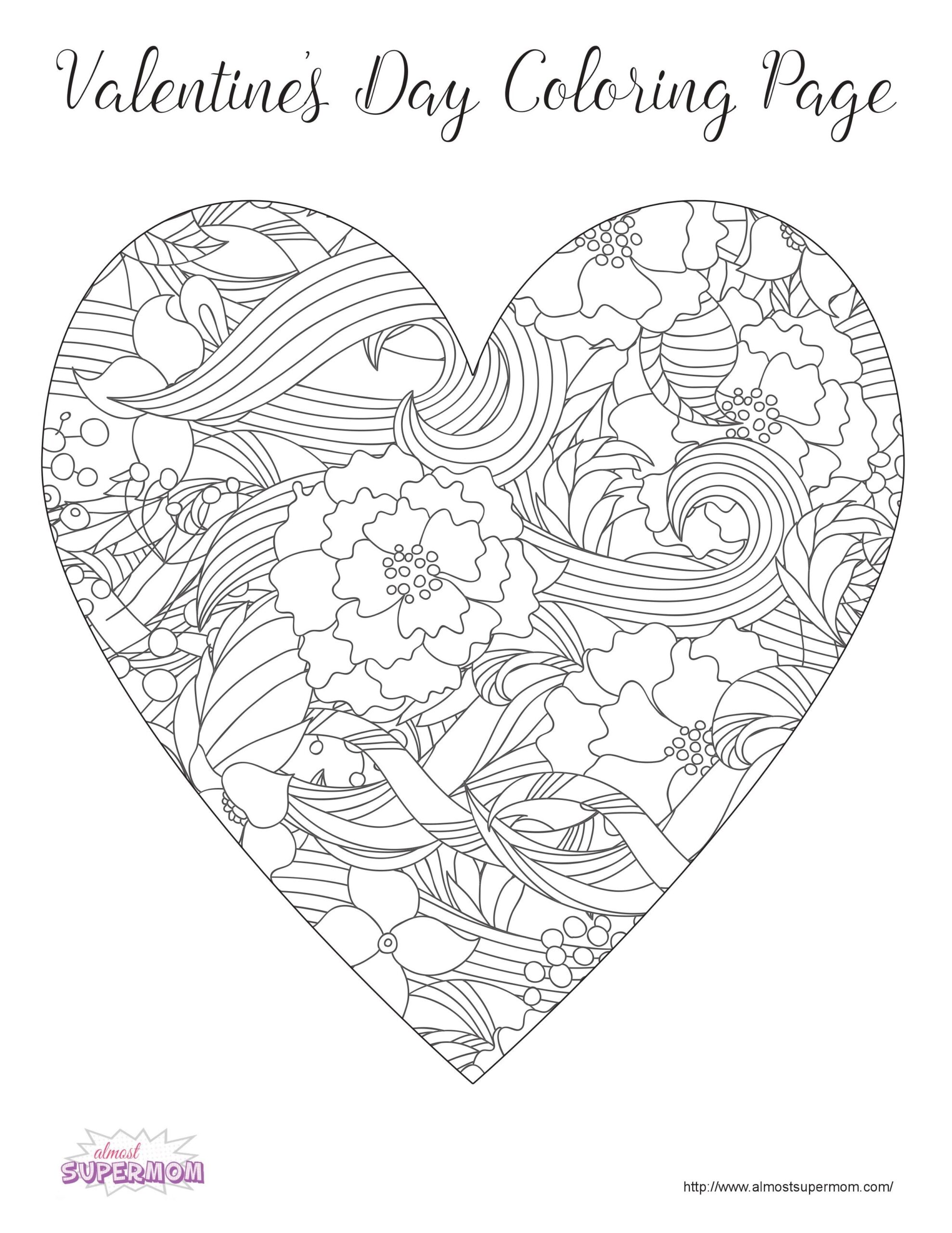 Free Printable Valentines Day Coloring Pages Review Coloring Page Guide 