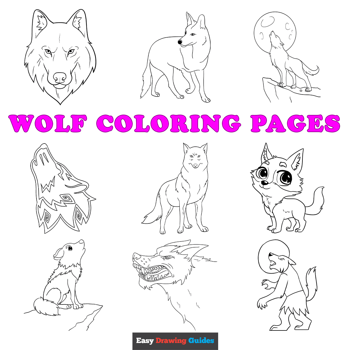 Free Printable Wolf Coloring Pages For Kids