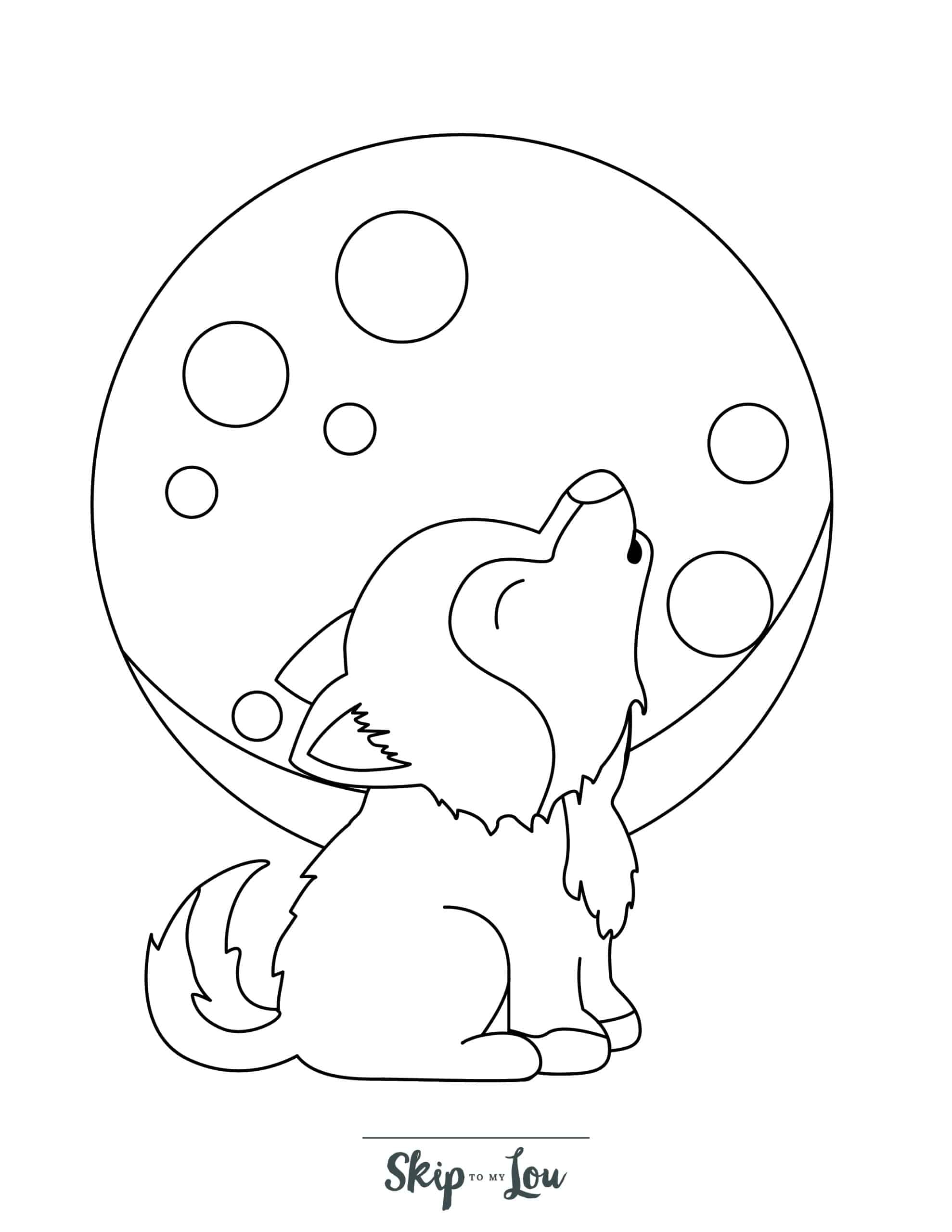 Free Printable Wolf Coloring Pages For Kids And Adults