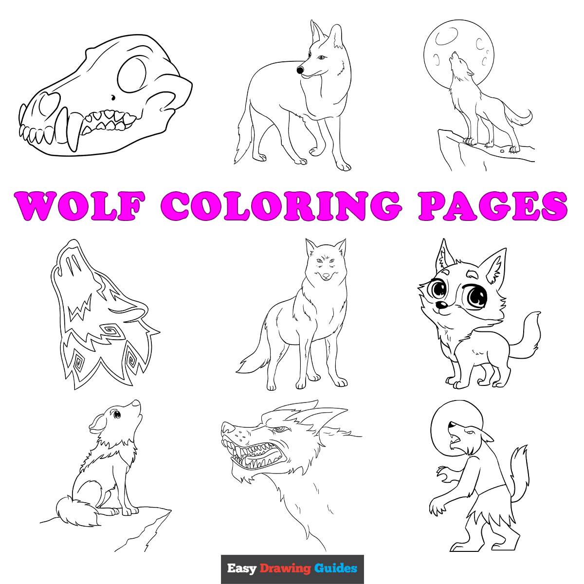 Free Printable Wolf Coloring Pages For Kids