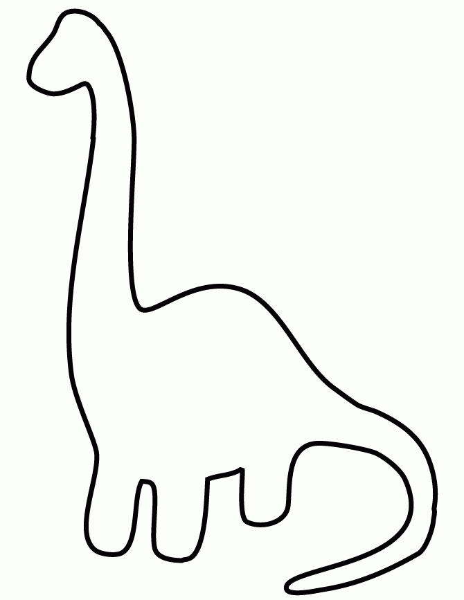 dinosaur simple coloring page