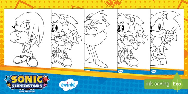 FREE Sonic Colouring Pages Sonic The Hedgehog Colouring Sheets