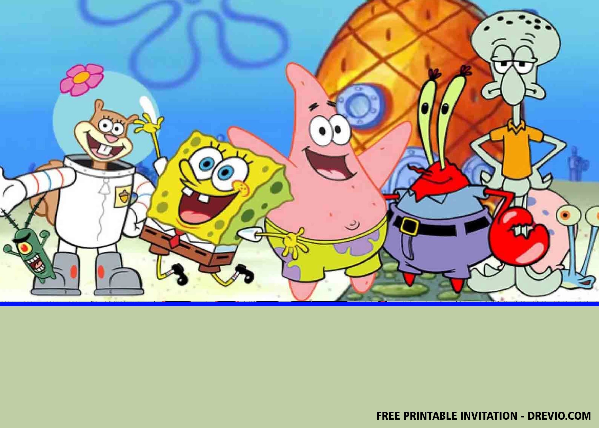 free printable spongebob characters