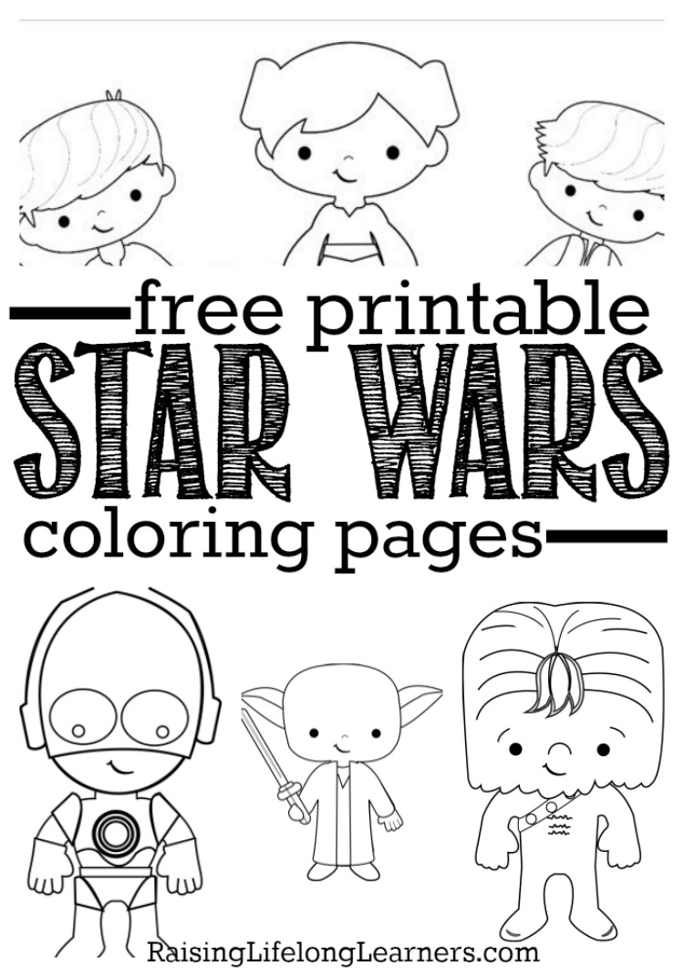 Free Star Wars Printable Coloring Pages Raising Lifelong Learners