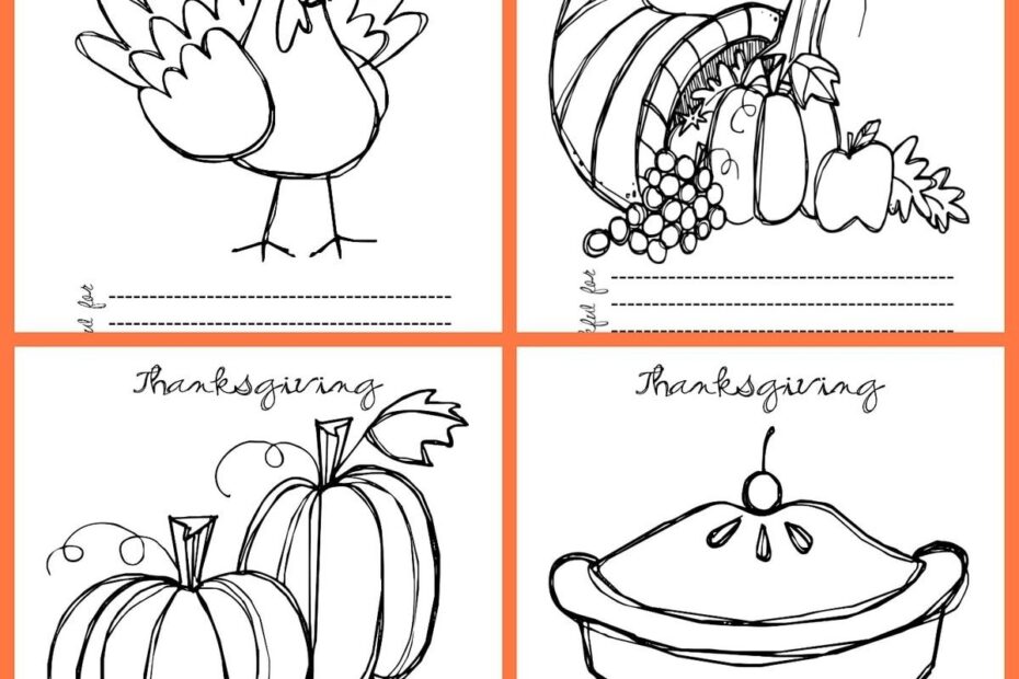 FREE Thanksgiving Coloring Pages Lil 39 Luna