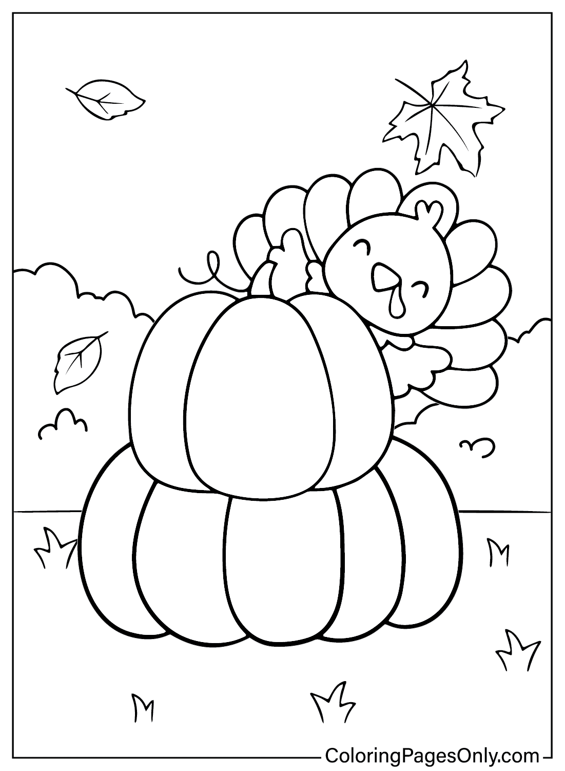 Free Thanksgiving Turkey Coloring Page Free Printable Coloring Pages