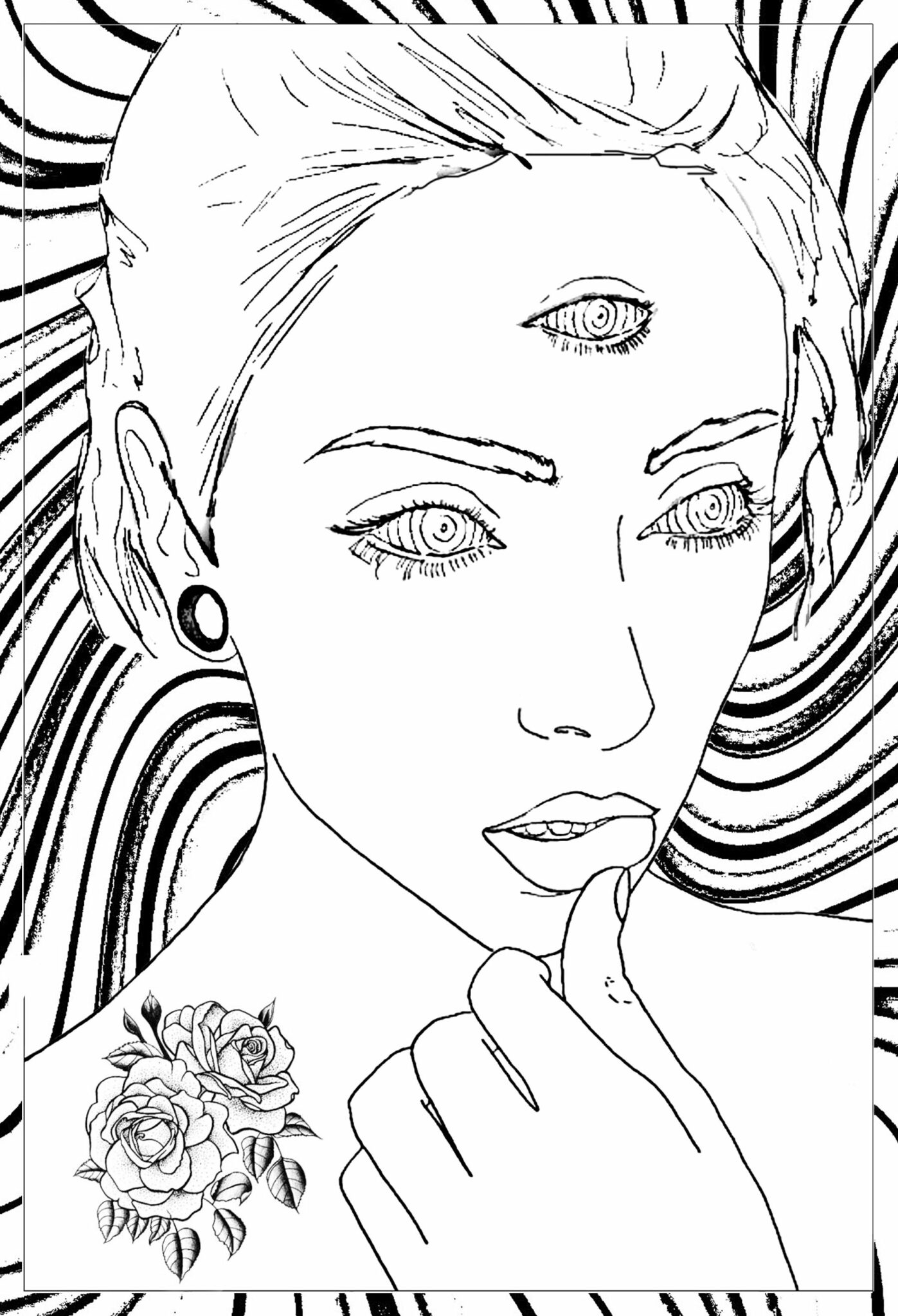 trippy adult coloring sheets