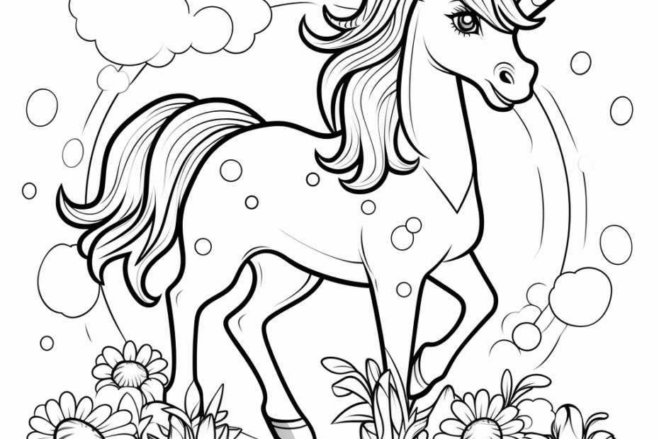Free Unicorn Coloring Pages Printable Unicorn Coloring 40 OFF