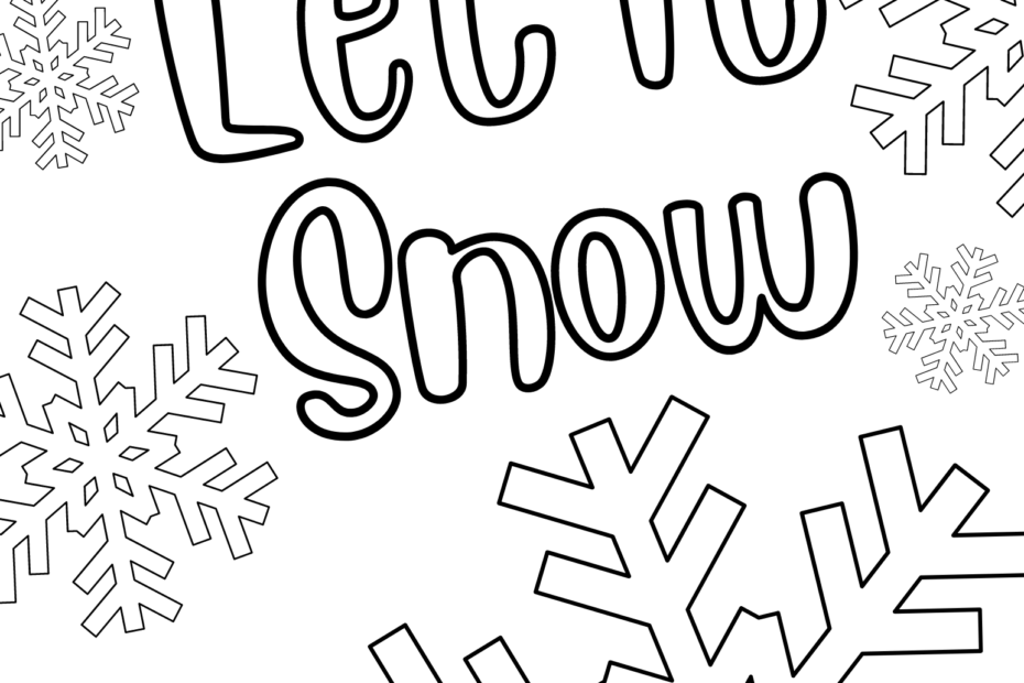 Free Winter Coloring Sheet Printable Free Coloring Sheet Printables
