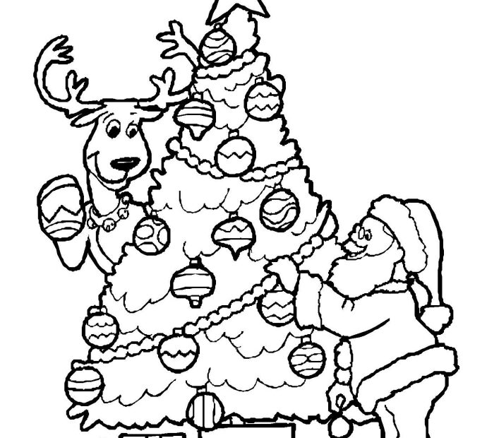 Free Xmas Coloring Pages Coloring Home