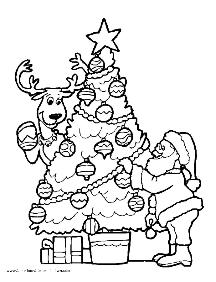 Free Xmas Coloring Pages Coloring Home