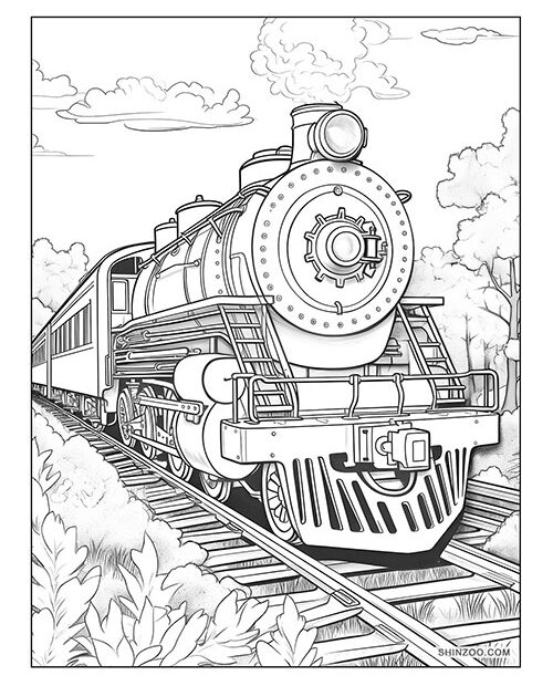 Freight Train Coloring Pages Printable Shinzoo
