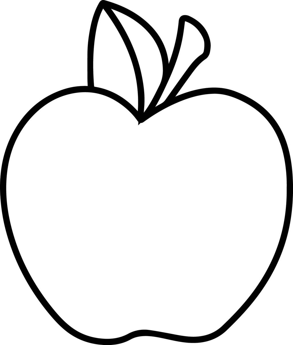 free apple coloring page free apple coloring page