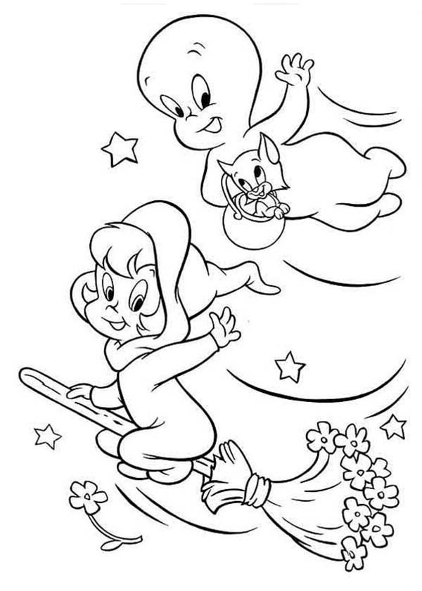 friendly ghost coloring pages friendly ghost coloring pages