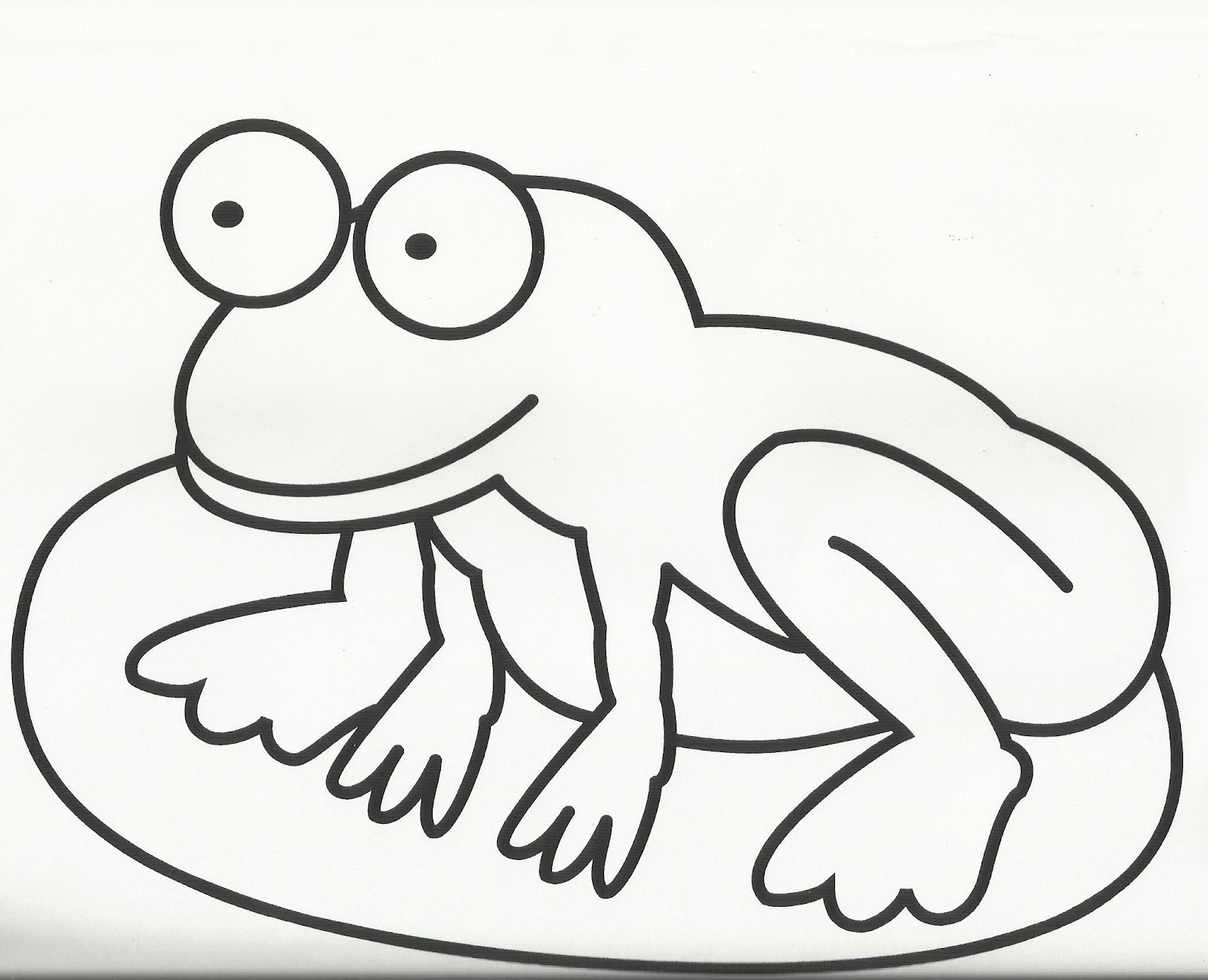 Frog On Lily Pad Coloring Page ClipArt Best
