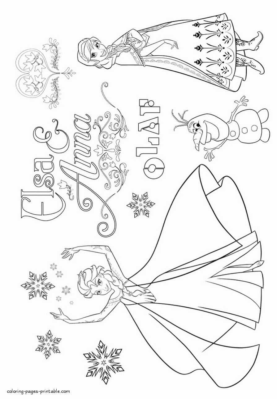 Frozen 2 Anna Elsa Coloring Pages Frozen 2 Anna Elsa Coloring Pages