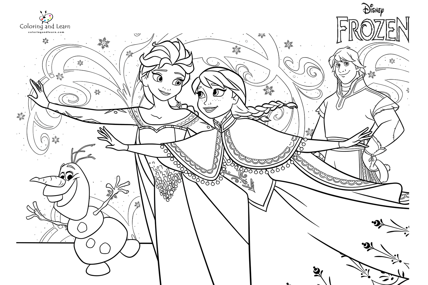 Frozen Coloring Pages