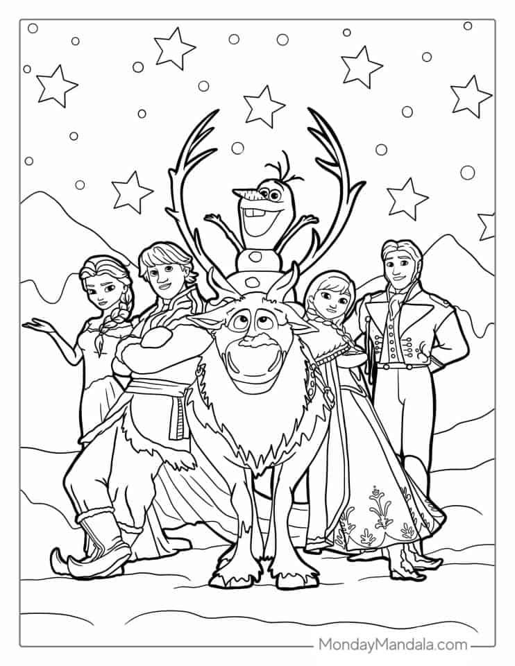 frozen coloring sheets printable free frozen coloring sheets printable free