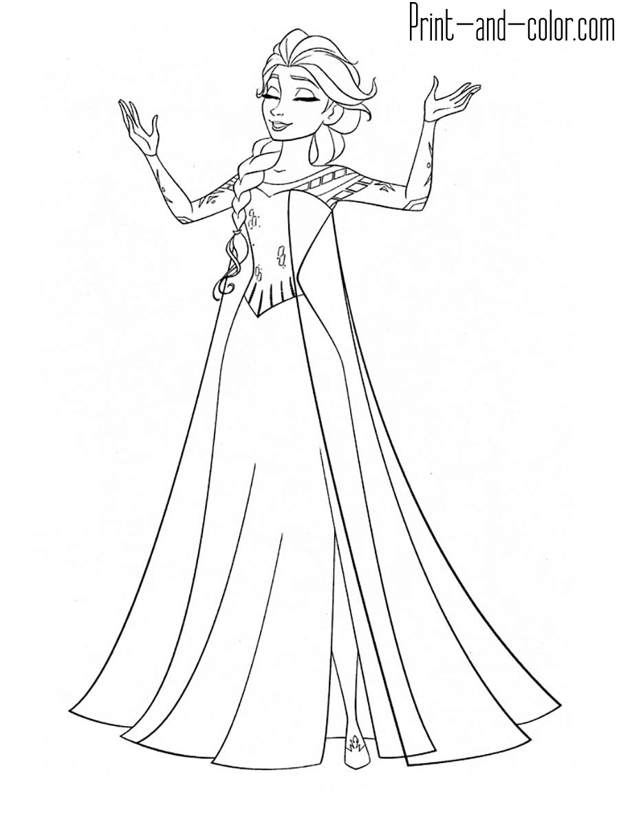 Frozen Coloring Pages Print And Color