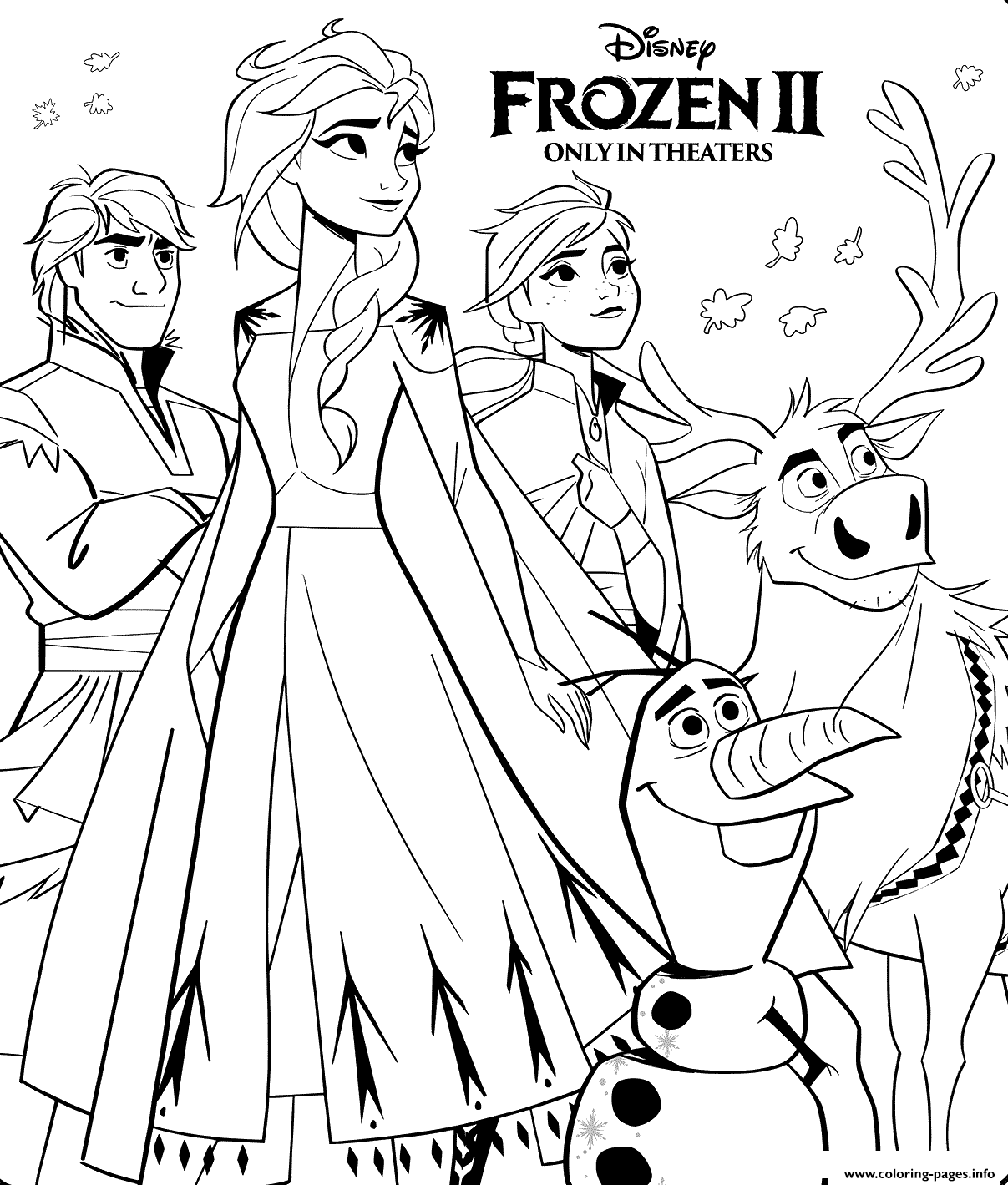 Frozen Colouring Pages Free Printable When Frozen 2 Film Came Out 